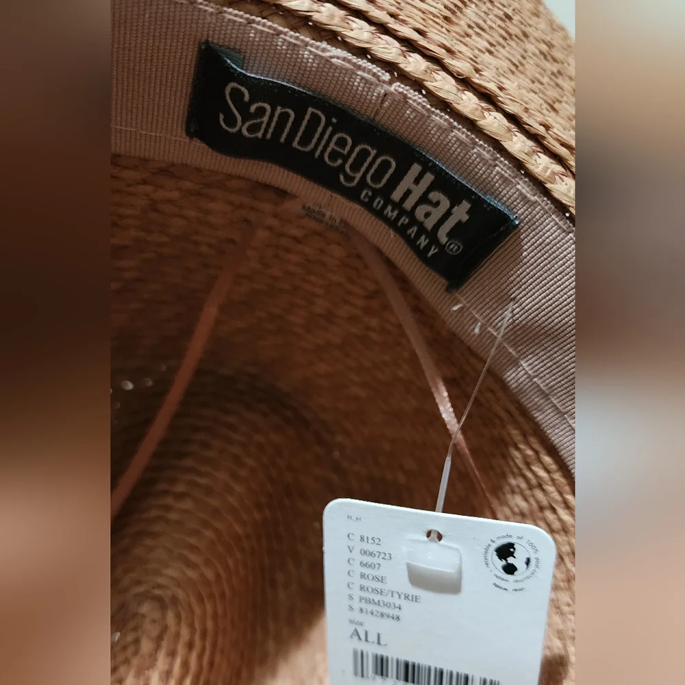 FREE PEOPLE SAN Diego HAT COMPANY PACKABLE STRAW HAT - Picture 4 of 10